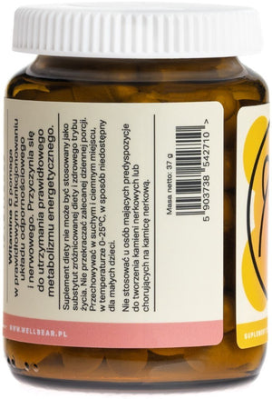 Wellbear C vitamīns ar mežrozītēm 1000 mg – 60 kapsulas