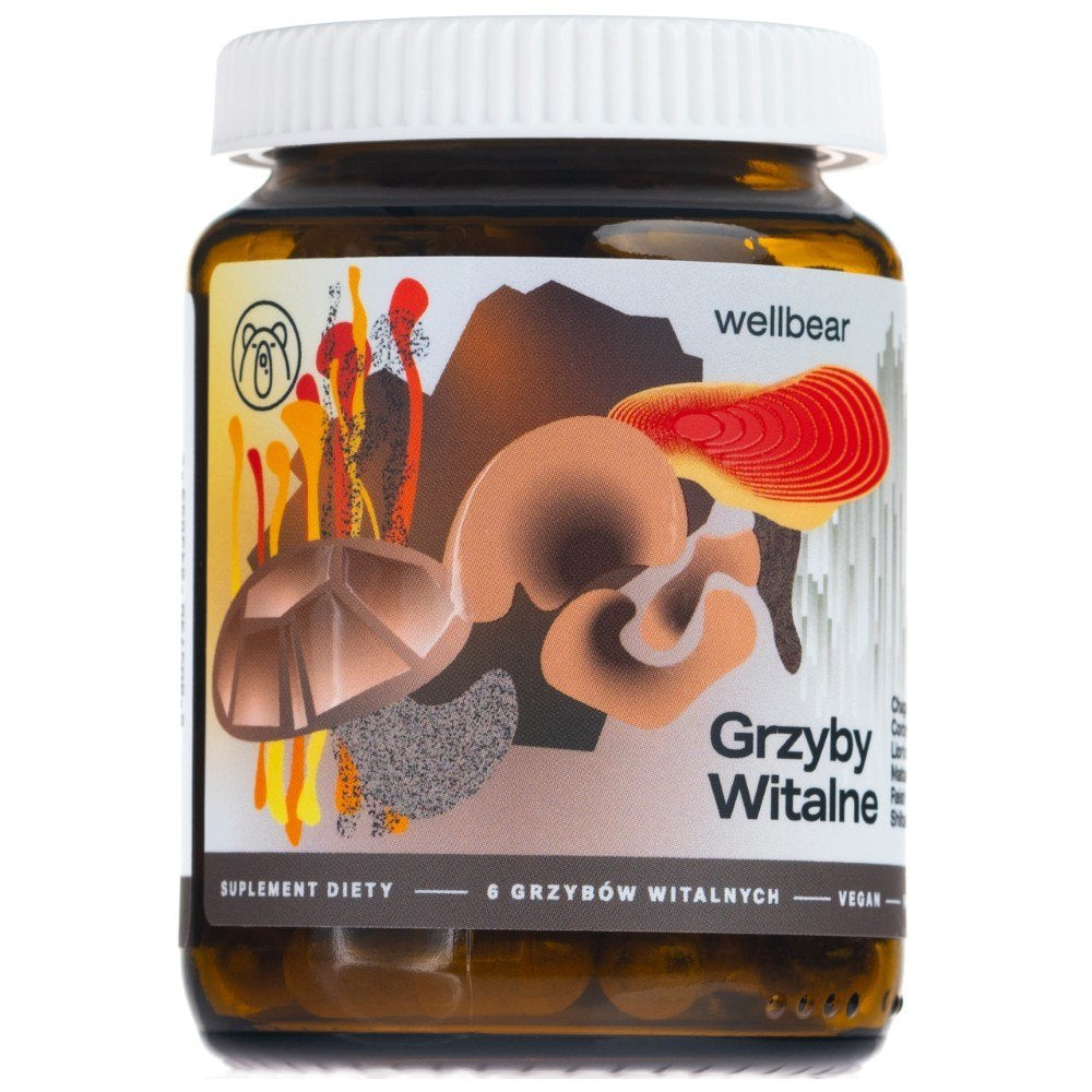 Wellbear Vital Mushrooms - 60 kapsulas