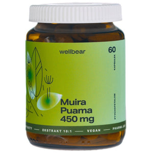 Wellbear Muira Puama (Ptychopetalum) 450 mg - 60 kapsulas