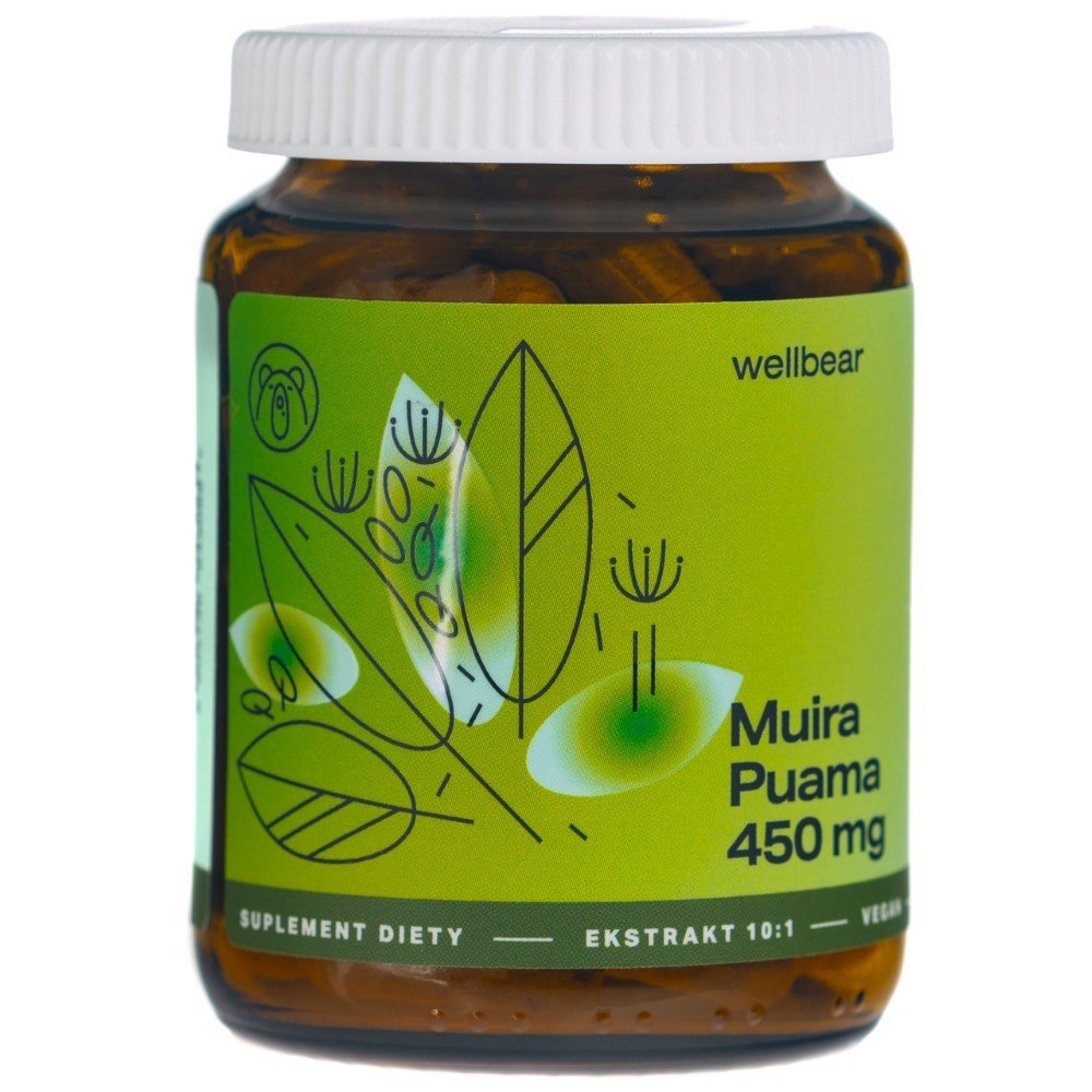 Wellbear Muira Puama (Ptychopetalum) 450 mg - 60 kapsulas