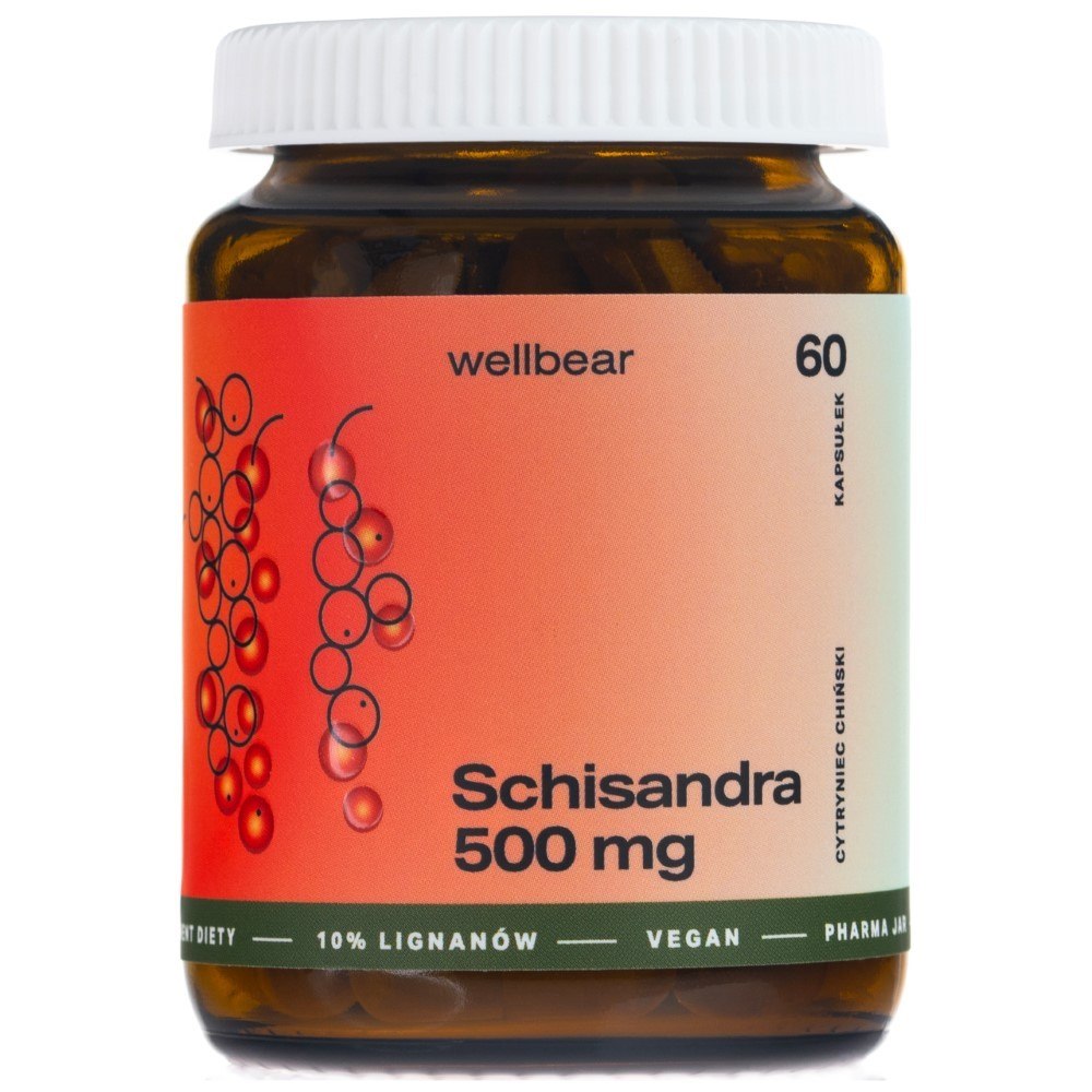 Wellbear Šisandra (ķīnas citronliāna) 500 mg - 60 kapsulas