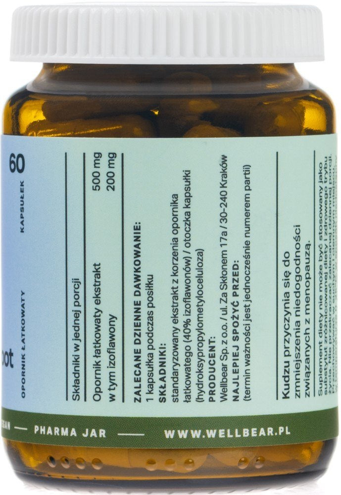 Wellbear Kudzu 500 mg - 60 kapsulas