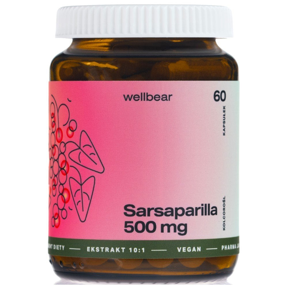 Wellbear Sarsaparilla (Colcora) 500 mg - 60 kapsulas