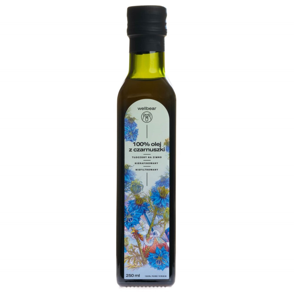Wellbear Aukstās preses melno ķimeņu eļļa - 250 ml