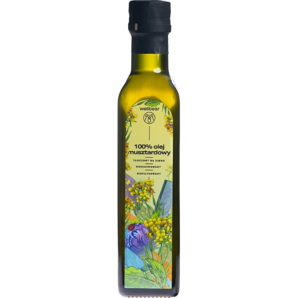 Wellbear aukstākā labuma sinepju eļļa - 250 ml