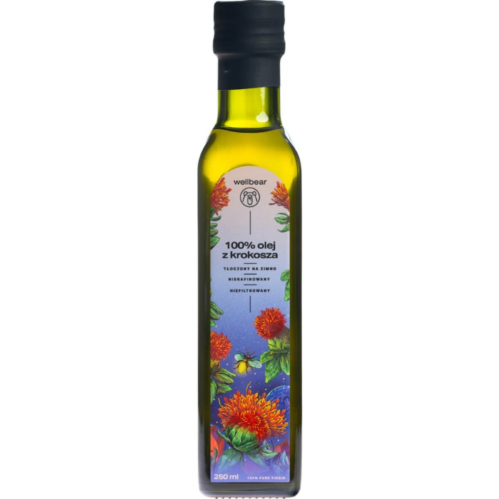 Wellbear aukstā spieduma saflora eļļa - 250 ml