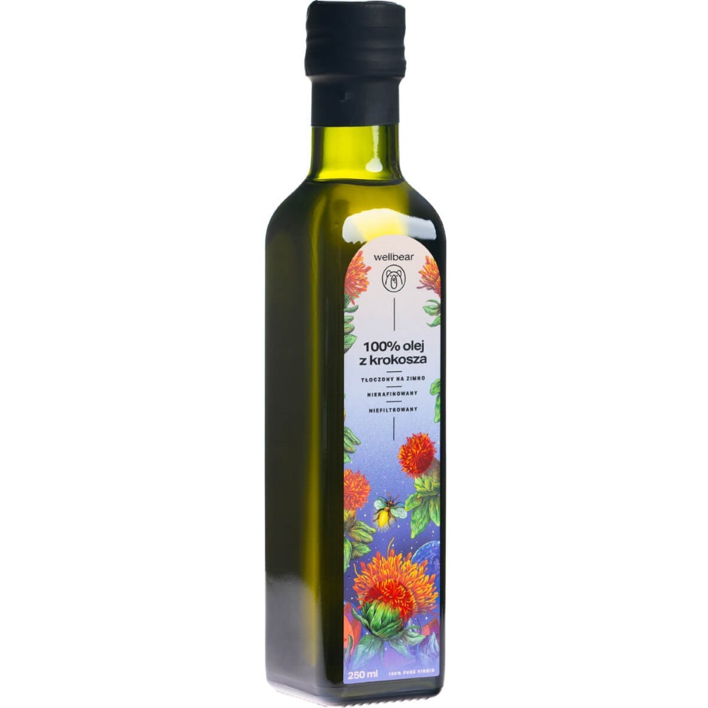 Wellbear aukstā spieduma saflora eļļa - 250 ml