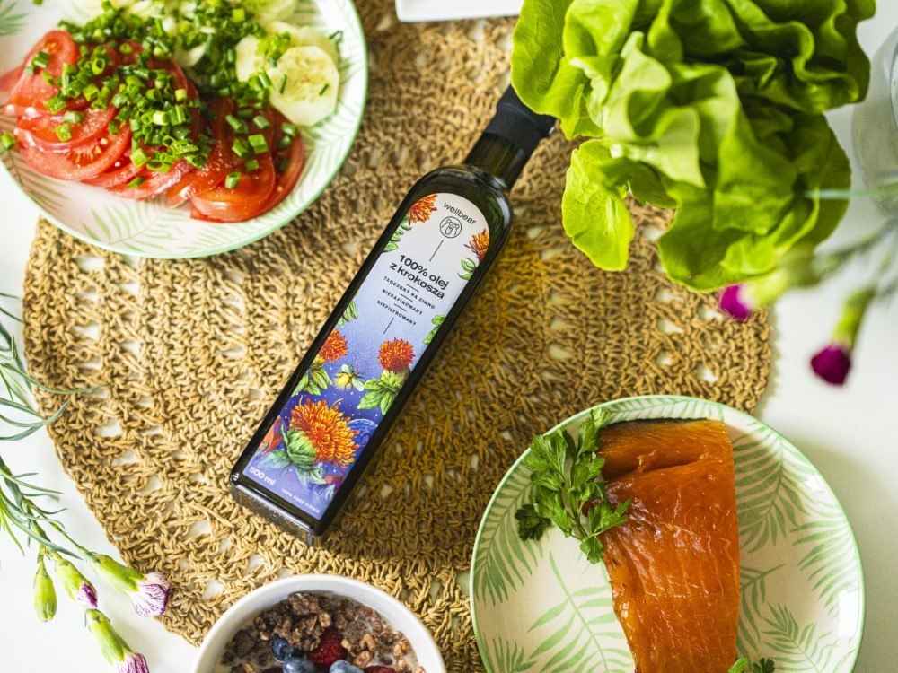 Wellbear aukstā spieduma saflora eļļa - 500 ml