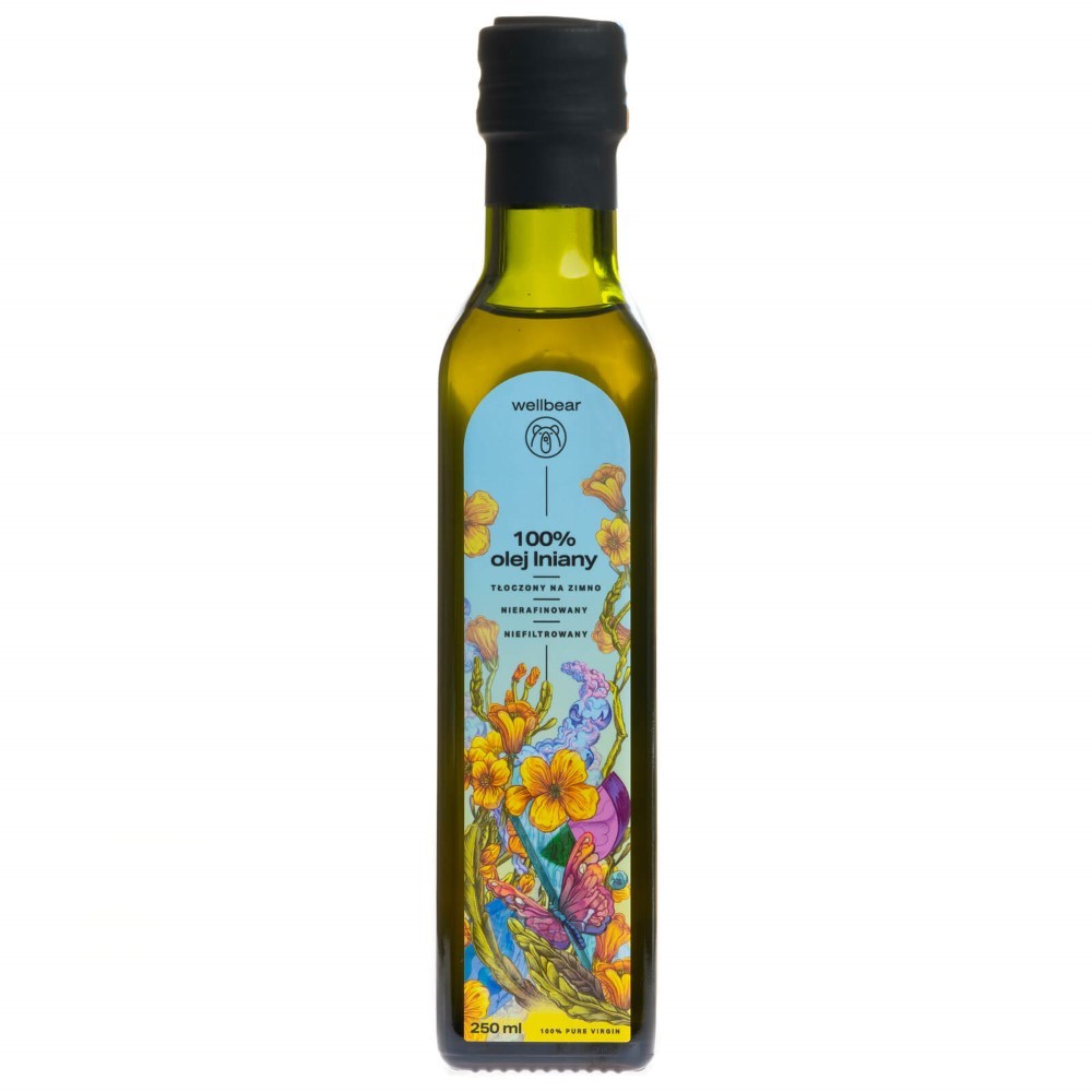 Wellbear aukstā spieduma linsēklu eļļa – 250 ml