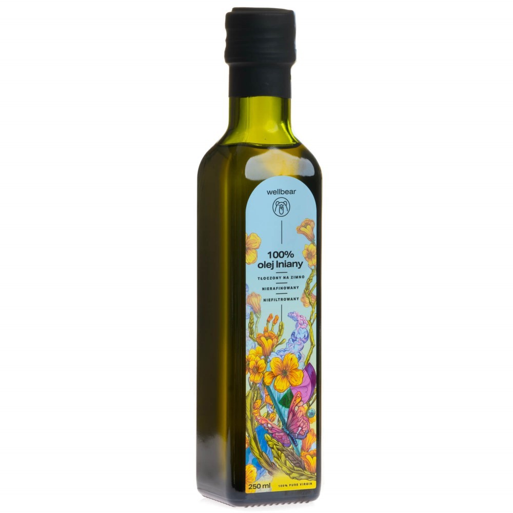 Wellbear aukstā spieduma linsēklu eļļa – 250 ml
