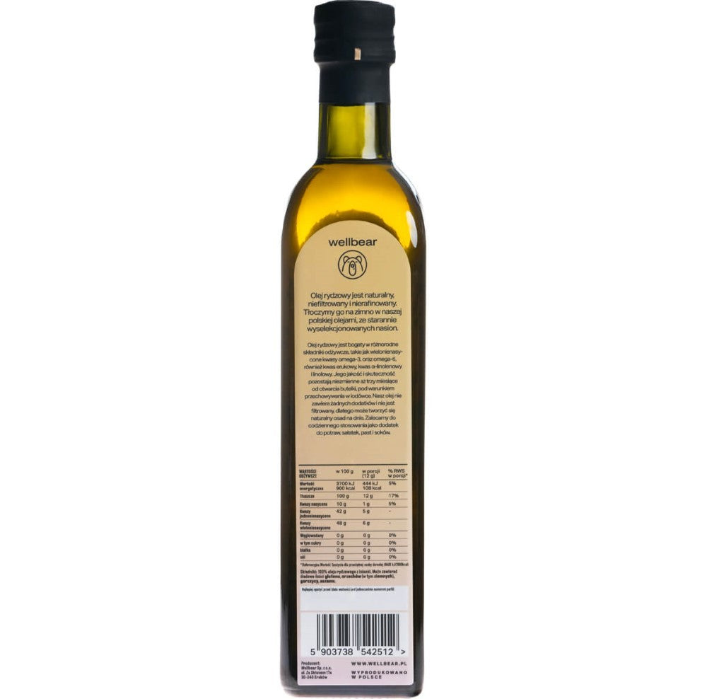Wellbear Aukso malonumu eļļa, auksti spiesta - 500 ml