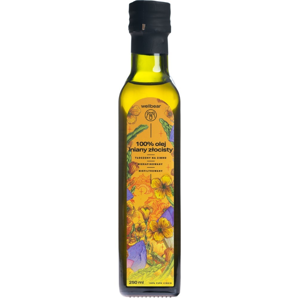 Wellbear Golden aukstā spieduma linsēklu eļļa - 250 ml