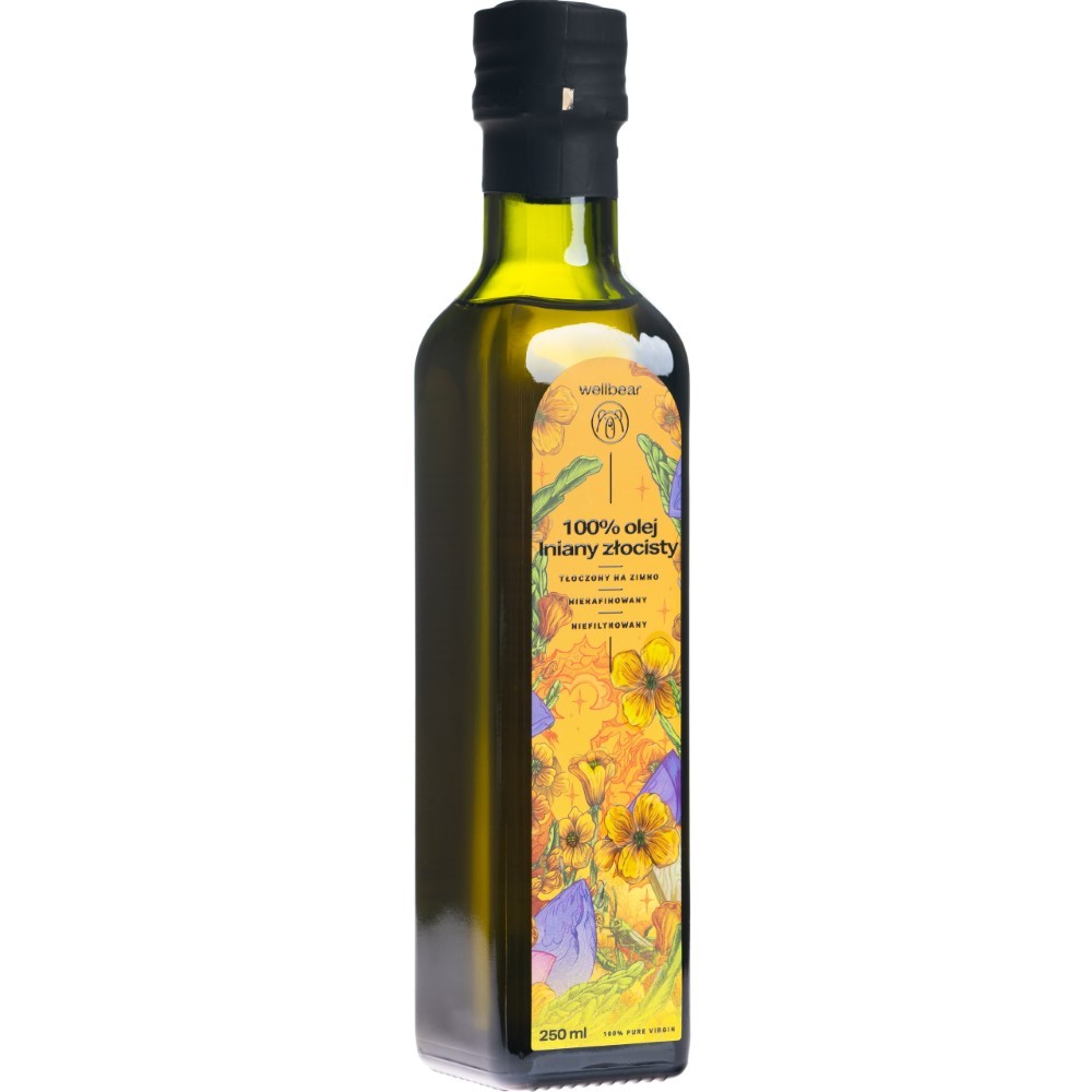 Wellbear Golden aukstā spieduma linsēklu eļļa - 250 ml