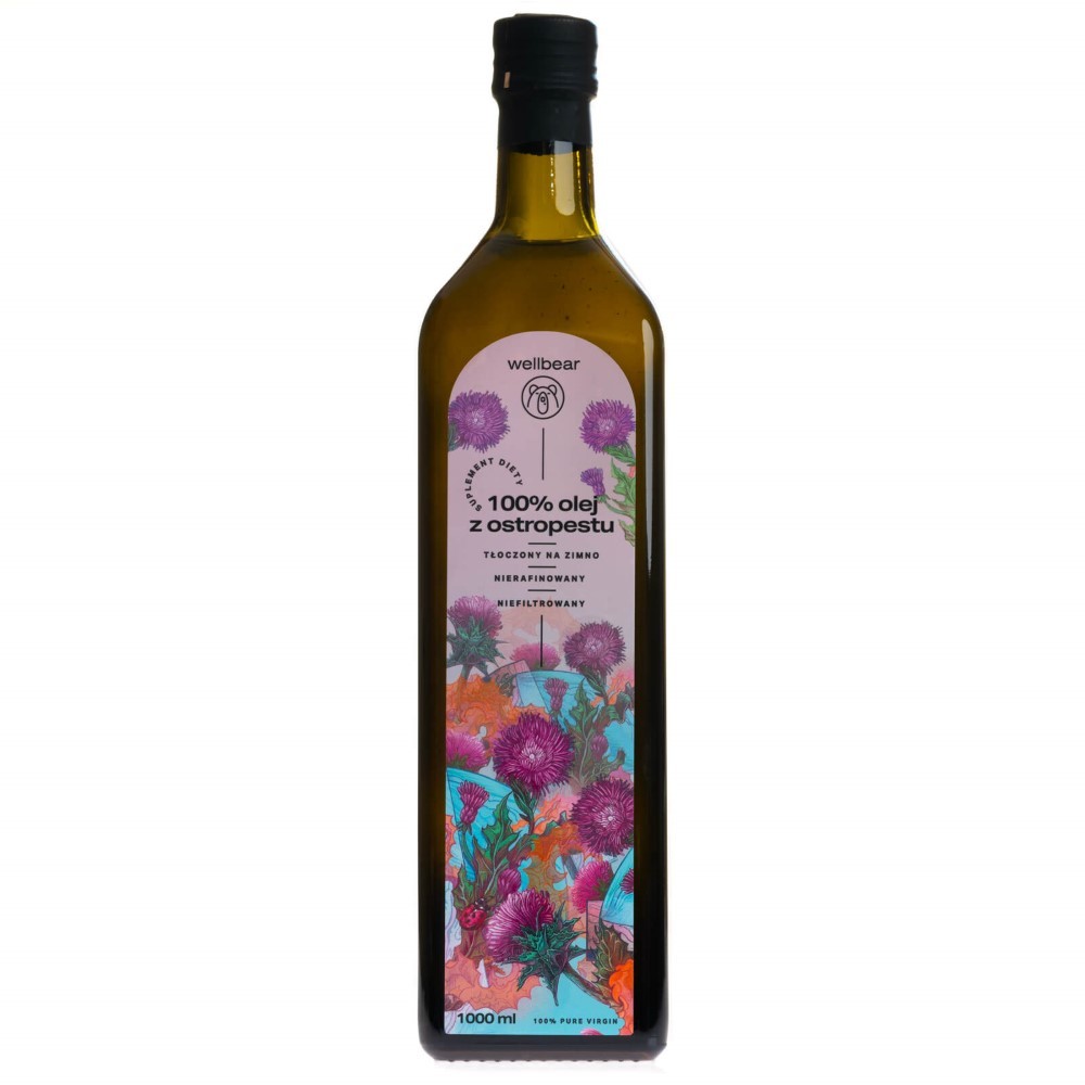 Wellbear auksti spiesta mežrozīšu eļļa - 1000 ml