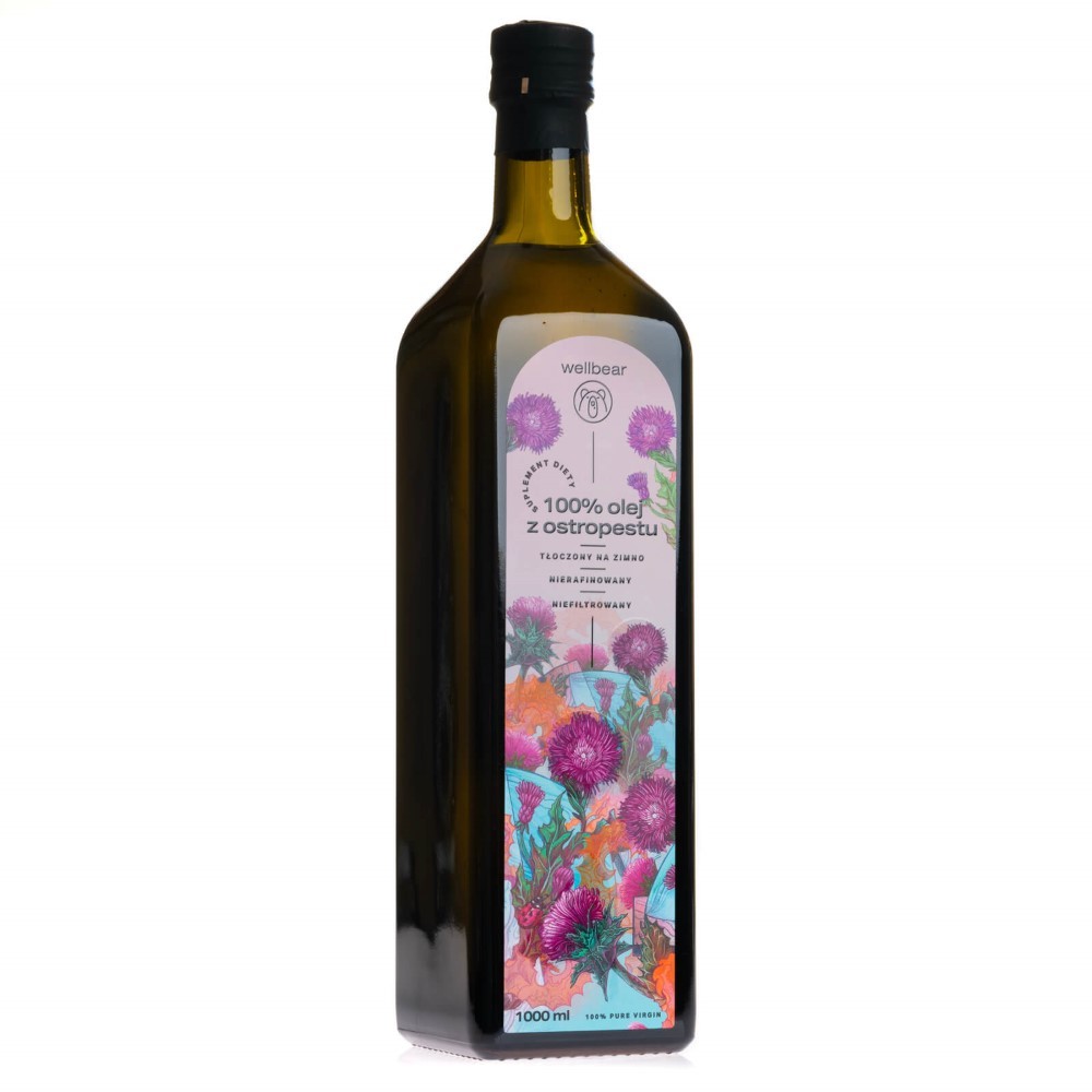 Wellbear auksti spiesta mežrozīšu eļļa - 1000 ml